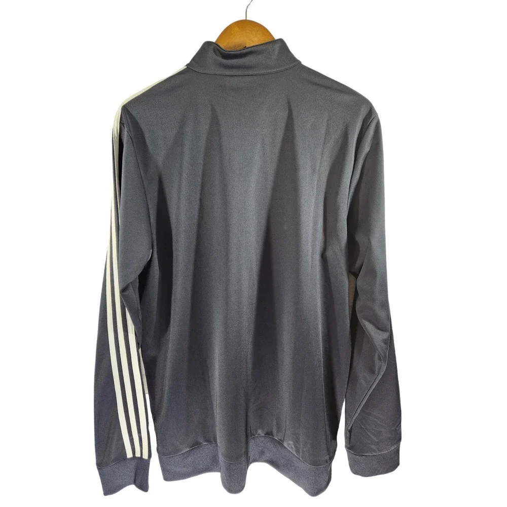 Adidas Original 3 Stripes Full-Zip Track‎ Jacket L Navy White